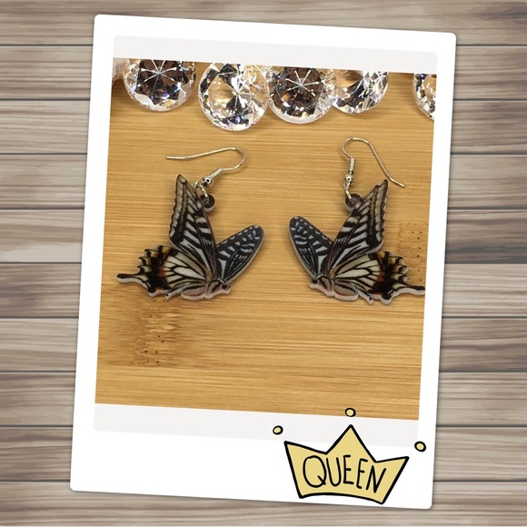 Jewelry - Demoleus Acrylic Butterfly Earrings